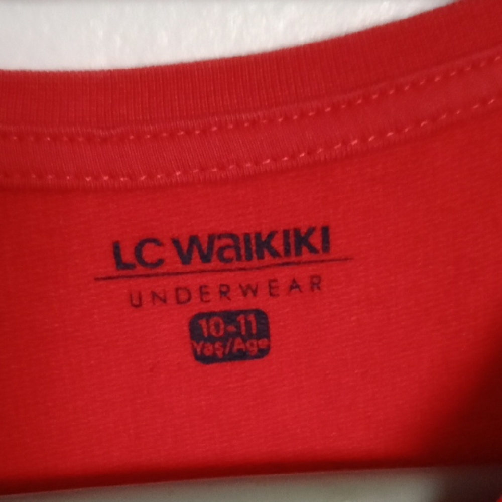 Kids Red Long Sleeve Tee with Fun Graphic - Picture 3 of 6